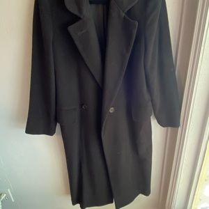 Black wool coat